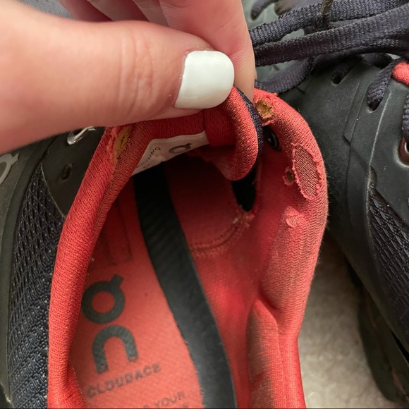 On Cloud Men Cloudace Running Shoes Color Shadow/Rust - Picture 7 of 9